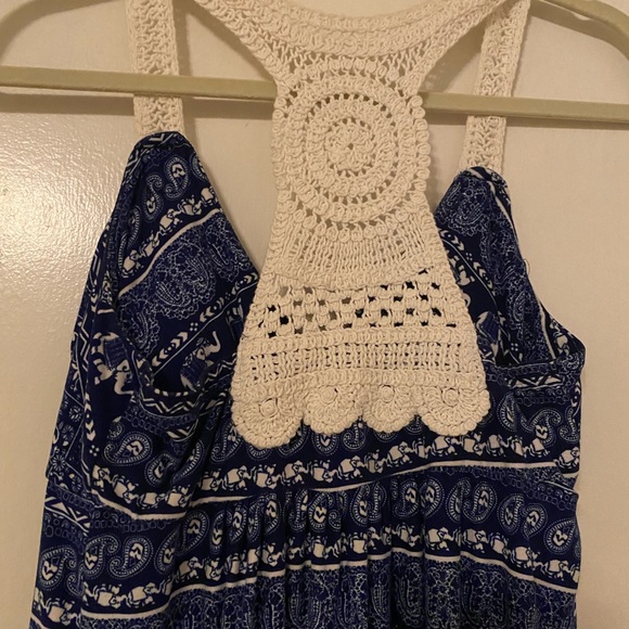 NB Boho Crochet Racerback Dress - Picture 4 of 6